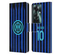 Head Case Designs sous Licence Officielle Inter Milan Lautaro Martínez 2025/26 Joueurs Home Kit Étui Portefeuille en Cuir Compatible avec Oppo Reno11 F 5G / F25 Pro 5G
