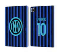Head Case Designs sous Licence Officielle Inter Milan Lautaro Martínez 2025/26 Joueurs Home Kit Étui Portefeuille en Cuir Compatible avec Apple iPad Pro 12.9 2020/2021/2022