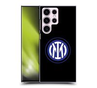 Head Case Designs sous Licence Officielle Inter Milan Logo sur Noir Badge Coque Dure pour l'arrière Compatible avec Samsung Galaxy S23 Ultra 5G