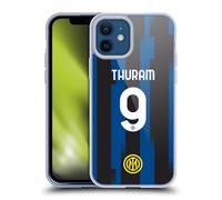 Head Case Designs Sous Licence Officielle Inter Milan Marcus Thuram 2023/24 Players Home Kit Coque en Gel [Qualité Militaire] Compatible Avec Apple iPhone 12 / iPhone 12 Pro Et Compatible Avec MagSafe