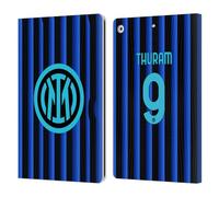 Head Case Designs sous Licence Officielle Inter Milan Marcus Thuram 2025/26 Joueurs Home Kit Étui Portefeuille en Cuir Compatible avec Apple iPad 10.2 2019/2020/2021