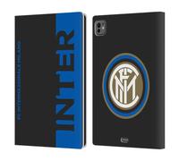 Head Case Designs sous Licence Officielle Inter Milan Moitié Graphiques Étui Portefeuille en Cuir Compatible avec Apple iPad Pro 11 M4 2024