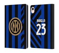 Head Case Designs sous Licence Officielle Inter Milan Nicolò Barella 2024/25 Joueurs Home Kit Étui Portefeuille en Cuir Compatible avec Apple iPad Mini (2021/2024)