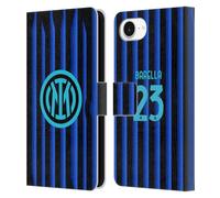 Head Case Designs sous Licence Officielle Inter Milan Nicolò Barella 2025/26 Joueurs Home Kit Étui Portefeuille en Cuir Compatible avec Apple iPhone 16e / iPhone 17e