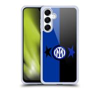 Head Case Designs sous Licence Officielle Inter Milan Noir & Bleu IM 2Stars Coque en Gel [Protection de Qualité Militaire] Compatible avec Samsung Galaxy A16 5G Et Compatible avec MagSafe