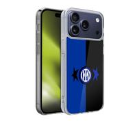 Head Case Designs sous Licence Officielle Inter Milan Noir & Bleu IM 2Stars Coque en Gel [Protection de Qualité Militaire] Compatible avec Apple iPhone 17 Pro