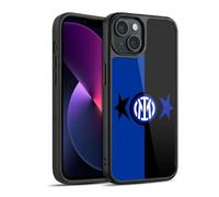 Head Case Designs sous Licence Officielle Inter Milan Noir & Bleu IM 2Stars Coque en Gel renforcée [Protection de Qualité Militaire] Compatible avec Apple iPhone 13