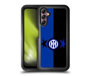 Head Case Designs sous Licence Officielle Inter Milan Noir & Bleu IM 2Stars Étui Antichoc Ultra-Blindé Compatible avec Samsung Galaxy A14 5G