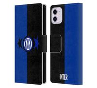 Head Case Designs sous Licence Officielle Inter Milan Noir & Bleu IM 2Stars Étui Portefeuille en Cuir Compatible avec Apple iPhone 11