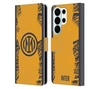 Head Case Designs sous Licence Officielle Inter Milan Troisième Kit D'écusson 2024/25 Étui Portefeuille en Cuir Compatible avec Samsung Galaxy S26 Ultra