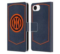 Head Case Designs sous Licence Officielle Inter Milan Troisième Kit D'écusson 2025/26 Étui Portefeuille en Cuir Compatible avec Apple iPhone 16e / iPhone 17e