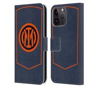 Head Case Designs sous Licence Officielle Inter Milan Troisième Kit D'écusson 2025/26 Étui Portefeuille en Cuir Compatible avec Apple iPhone 15 Pro Max
