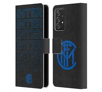 Head Case Designs sous Licence Officielle Inter Milan Type de Logo Graphiques Étui Portefeuille en Cuir Compatible avec Samsung Galaxy A53 5G (2022)