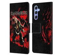 Head Case Designs sous Licence Officielle Iron Maiden Benjamin Breeg Art Étui Portefeuille en Cuir Compatible avec Samsung Galaxy A34 5G