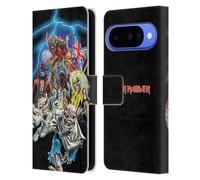 Head Case Designs sous Licence Officielle Iron Maiden Best of Beast Art Étui Portefeuille en Cuir Compatible avec Google Pixel 10