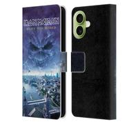 Head Case Designs sous Licence Officielle Iron Maiden Brave New World Couvertures D'Album Étui Portefeuille en Cuir Compatible avec Apple iPhone 17