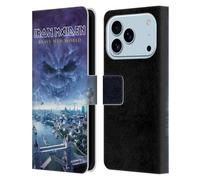 Head Case Designs sous Licence Officielle Iron Maiden Brave New World Couvertures D'Album Étui Portefeuille en Cuir Compatible avec Apple iPhone 17 Pro