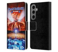 Head Case Designs sous Licence Officielle Iron Maiden Concert Tours Étui Portefeuille en Cuir Compatible avec Samsung Galaxy S25