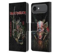 Head Case Designs sous Licence Officielle Iron Maiden Couverture d'Album Senjutsu Étui Portefeuille en Cuir Compatible avec Apple iPhone 17 Air