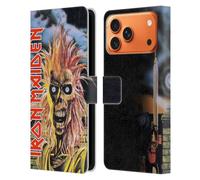 Head Case Designs sous Licence Officielle Iron Maiden First Art Étui Portefeuille en Cuir Compatible avec Apple iPhone 17 Pro Max