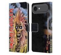 Head Case Designs sous Licence Officielle Iron Maiden First Art Étui Portefeuille en Cuir Compatible avec Apple iPhone 17 Air