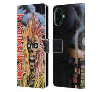 Head Case Designs sous Licence Officielle Iron Maiden First Art Étui Portefeuille en Cuir Compatible avec Samsung Galaxy A07