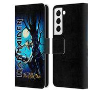 Head Case Designs sous Licence Officielle Iron Maiden FOTD Couvertures D'Album Étui Portefeuille en Cuir Compatible avec Samsung Galaxy S22 5G
