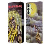 Head Case Designs sous Licence Officielle Iron Maiden Killers Couvertures D'Album Étui Portefeuille en Cuir Compatible avec Samsung Galaxy A14 5G