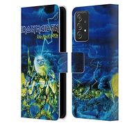 Head Case Designs sous Licence Officielle Iron Maiden Live After Death Tours Étui Portefeuille en Cuir Compatible avec Galaxy A52 / A52s / 5G (2021)