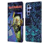 Head Case Designs sous Licence Officielle Iron Maiden No Prayer Couvertures D'Album Étui Portefeuille en Cuir Compatible avec Samsung Galaxy A34 5G