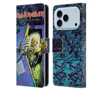 Head Case Designs sous Licence Officielle Iron Maiden No Prayer Couvertures D'Album Étui Portefeuille en Cuir Compatible avec Apple iPhone 17 Pro