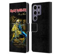 Head Case Designs sous Licence Officielle Iron Maiden Piece of Mind Couvertures D'Album Étui Portefeuille en Cuir Compatible avec Samsung Galaxy S25 Ultra
