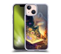 Head Case Designs sous Licence Officielle JK Stewart Fox Reading Art Coque en Gel [Protection de Qualité Militaire] Compatible avec Apple iPhone 13 Mini Et Compatible avec MagSafe
