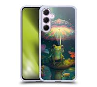 Head Case Designs sous Licence Officielle JK Stewart Grenouille avec Parapluie Art Coque en Gel Doux Compatible avec Samsung Galaxy A35 5G