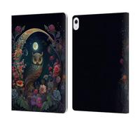 Head Case Designs sous Licence Officielle JK Stewart Hibou Art Clé Étui Portefeuille en Cuir Compatible avec Apple iPad Air 13 2024/2025