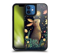 Head Case Designs sous Licence Officielle JK Stewart Un Lapin Attrape Une Étoile Filante Art Coque en Gel renforcée [Protection de Qualité Militaire] Compatible avec Apple iPhone 12 / iPhone 12 Pro
