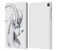 Head Case Designs sous Licence Officielle Jonas JoJoesArt Jödicke Capricorne Faune Et Flore Étui Portefeuille en Cuir Compatible avec Amazon Fire Max 11 2023