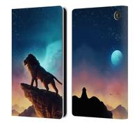 Head Case Designs sous Licence Officielle Jonas JoJoesArt Jödicke Libre comme Un Oiseau Grand Chats Étui Portefeuille en Cuir Compatible avec Amazon Fire 7 2022