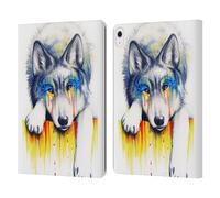 Head Case Designs sous Licence Officielle Jonas JoJoesArt Jödicke Noyade en Larmes Faune Et Flore Étui Portefeuille en Cuir Compatible avec Apple iPad Air 13 2024/2025