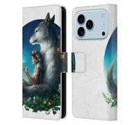 Head Case Designs sous Licence Officielle Jonas JoJoesArt Jödicke Princesse De Loup Faune Et Flore 2 Étui Portefeuille en Cuir Compatible avec Apple iPhone 17 Pro