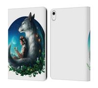 Head Case Designs sous Licence Officielle Jonas JoJoesArt Jödicke Princesse De Loup Faune Et Flore 2 Étui Portefeuille en Cuir Compatible avec Apple iPad 10.9 2022/2025