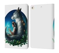 Head Case Designs sous Licence Officielle Jonas JoJoesArt Jödicke Princesse De Loup Faune Et Flore 2 Étui Portefeuille en Cuir Compatible avec Apple iPad 9.7 2017 / iPad 9.7 2018