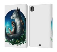Head Case Designs sous Licence Officielle Jonas JoJoesArt Jödicke Princesse De Loup Faune Et Flore 2 Étui Portefeuille en Cuir Compatible avec Apple iPad Pro 11 M4/M5 2024/2025