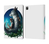 Head Case Designs sous Licence Officielle Jonas JoJoesArt Jödicke Princesse De Loup Faune Et Flore 2 Étui Portefeuille en Cuir Compatible avec Apple iPad Pro 13 M4/M5 2024/2025