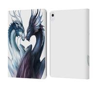 Head Case Designs sous Licence Officielle Jonas JoJoesArt Jödicke Yin Et Dragons Yang Faune Et Flore 2 Étui Portefeuille en Cuir Compatible avec Apple iPad Air 13 2024/2025