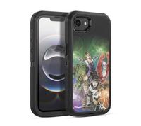 Head Case Designs sous Licence Officielle Justice League DC Comics #30 Groupe Art De La Bande Dessinée Sombre Étui Antichoc Ultra-Blindé Compatible avec Apple iPhone 16e / iPhone 17e