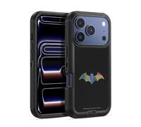 Head Case Designs sous Licence Officielle Justice League DC Comics Batman Icônes Électriques Foncés Étui Antichoc Ultra-Blindé Compatible avec Apple iPhone 17 Pro Max
