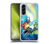 Head Case Designs sous Licence Officielle Justice League DC Comics Defenders of Earth Équipe Suprême Coque en Gel [Protection de Qualité Militaire] Compatible avec Samsung Galaxy A56 5G