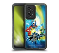 Head Case Designs sous Licence Officielle Justice League DC Comics Defenders of Earth Équipe Suprême Étui Antichoc Ultra-Blindé Compatible avec Samsung Galaxy A53 5G (2022)