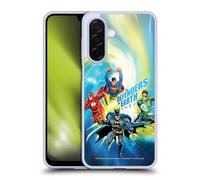 Head Case Designs sous Licence Officielle Justice League DC Comics Defenders of Earth Équipe Suprême Coque en Gel [Protection de Qualité Militaire] Compatible avec Samsung Galaxy A26 5G
